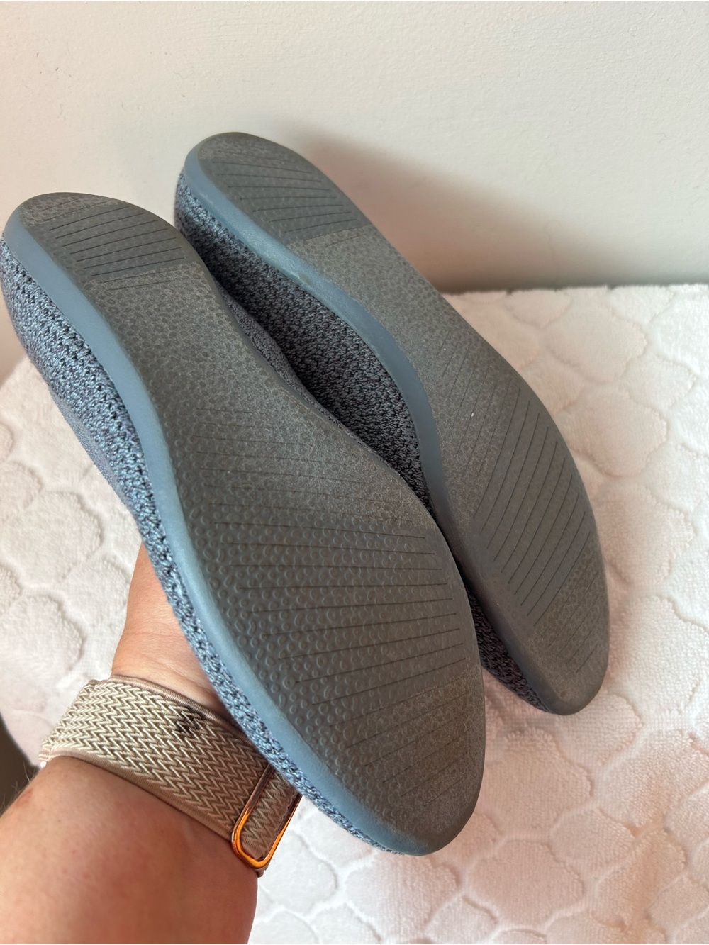 allbirds Women's Tree Breezer Grey-Blue Flats Size 9 eucalyptus knit Slip-on - Picture 8 of 10